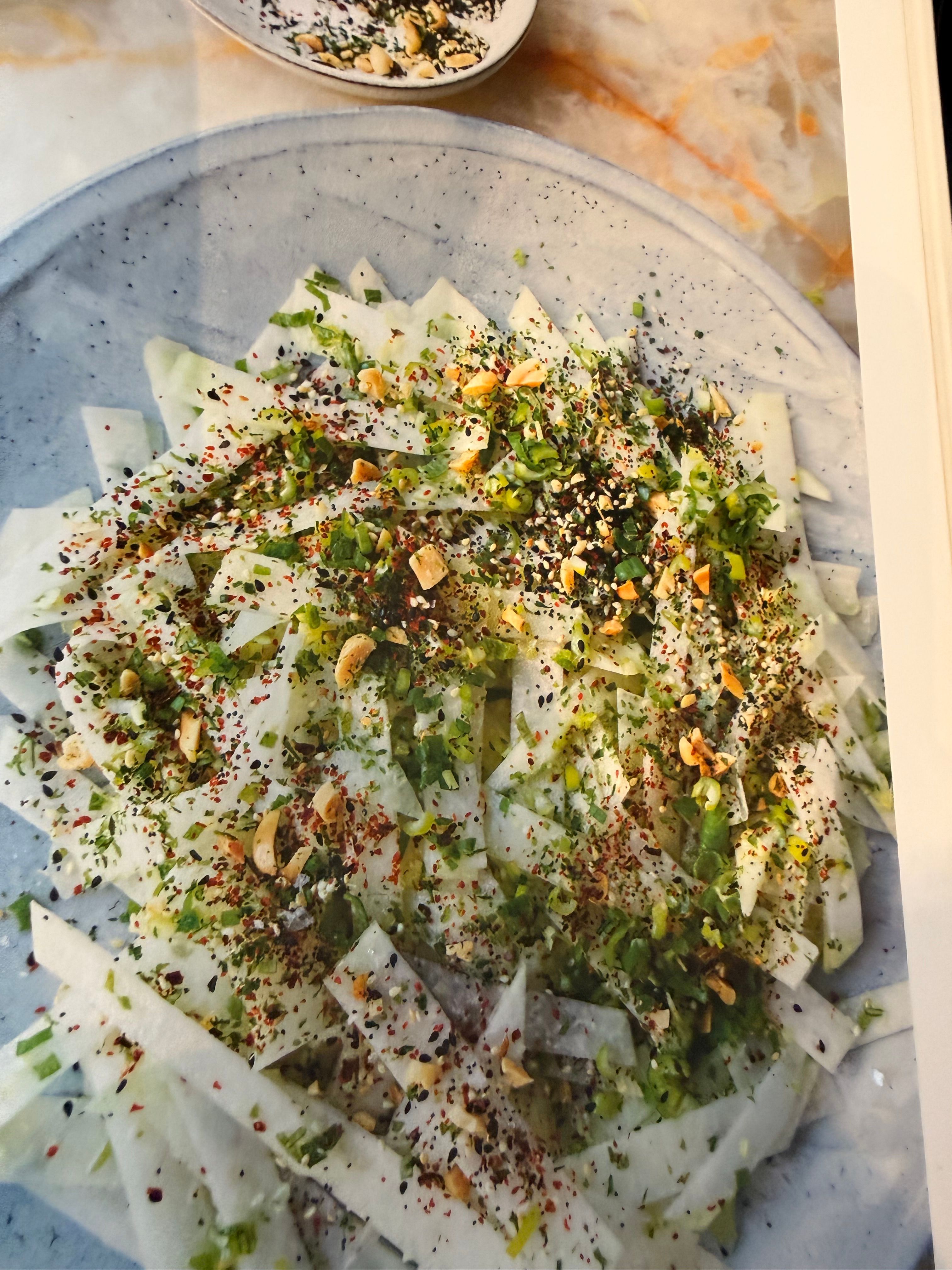 photo of the kohlrabi salid