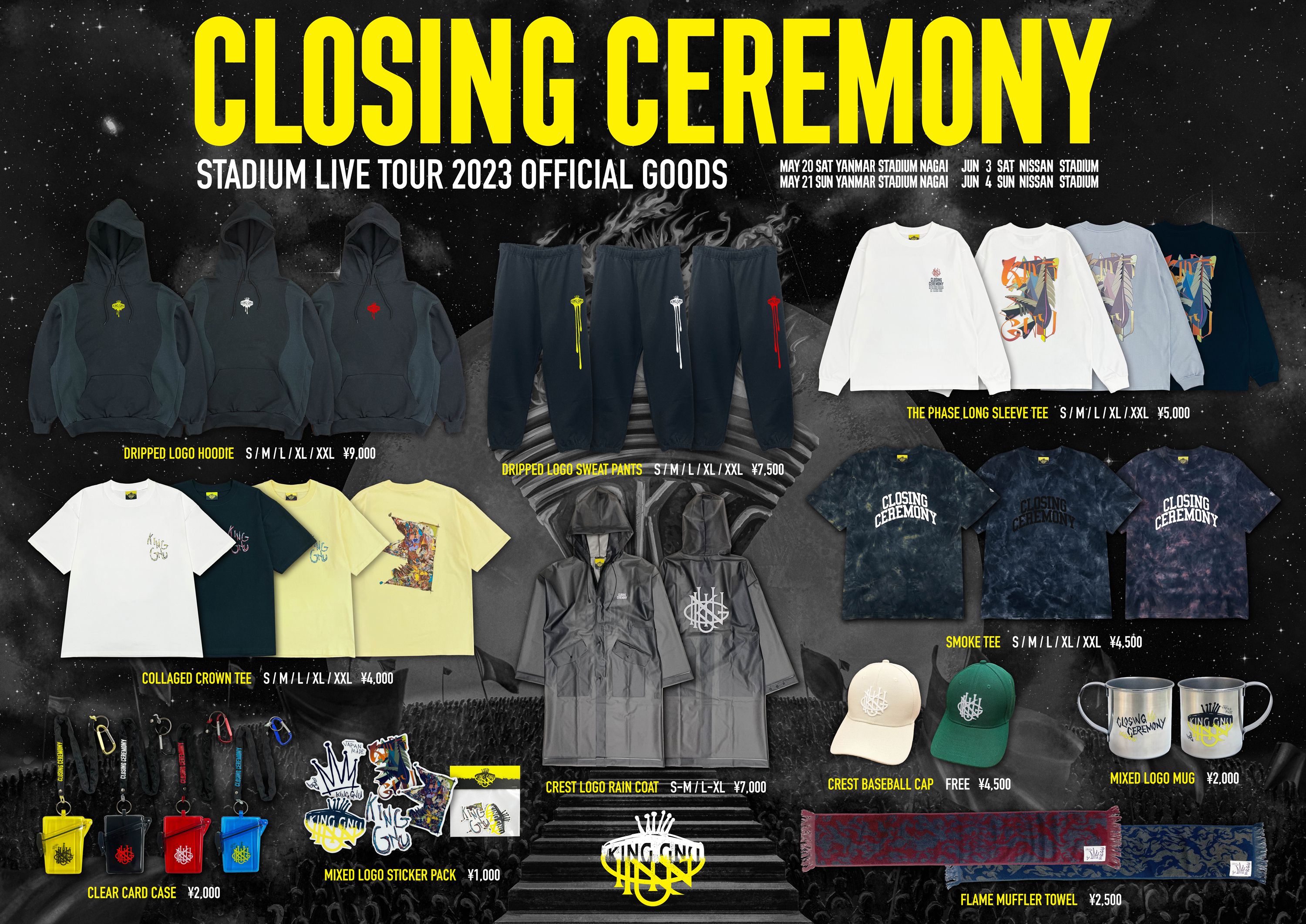 King Gnu Stadium Live Tour 2023 CLOSING CEREMONY 会場物販注意事項