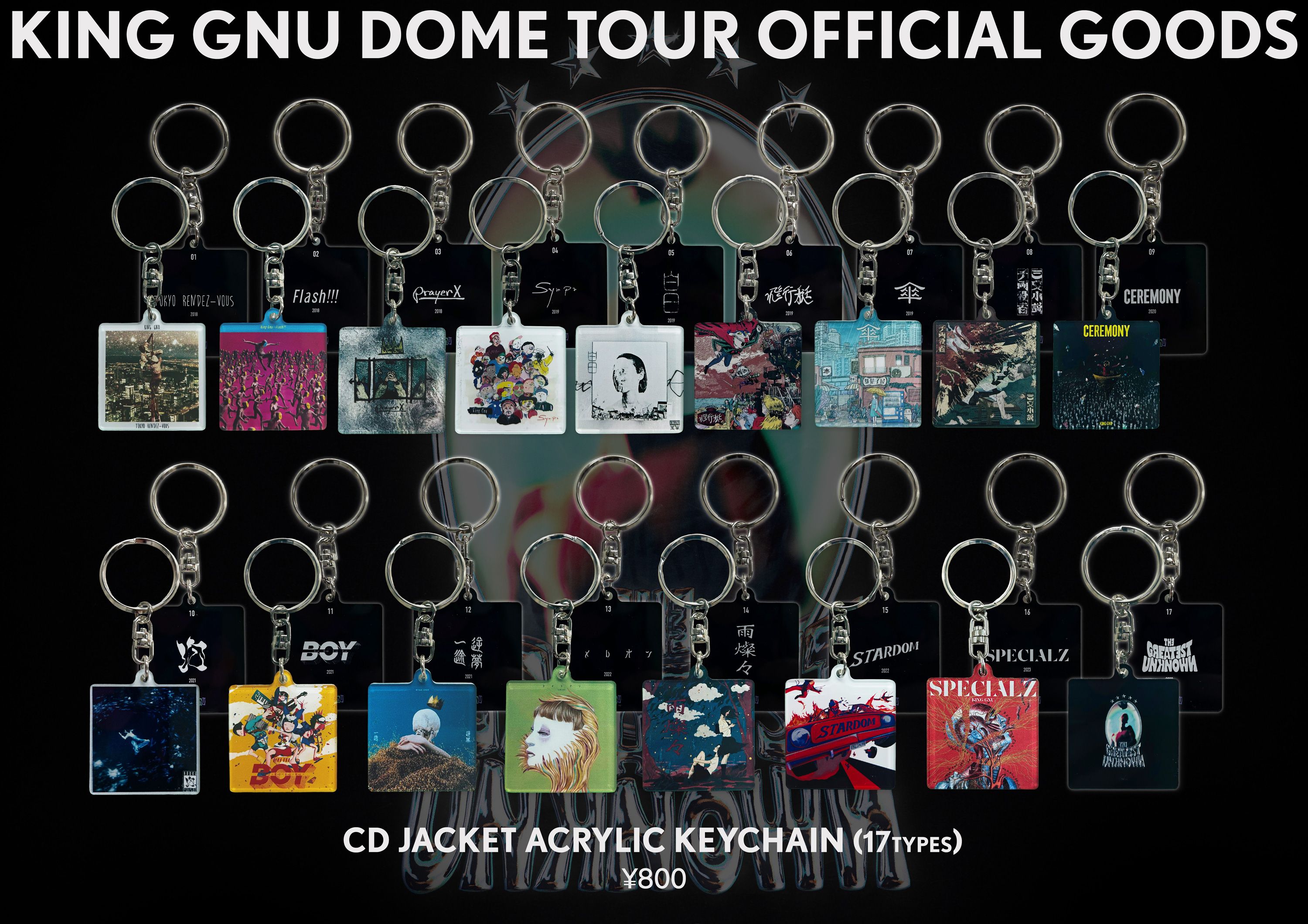 Goods】King Gnu Dome Tour「THE GREATEST UNKNOWN」第1弾