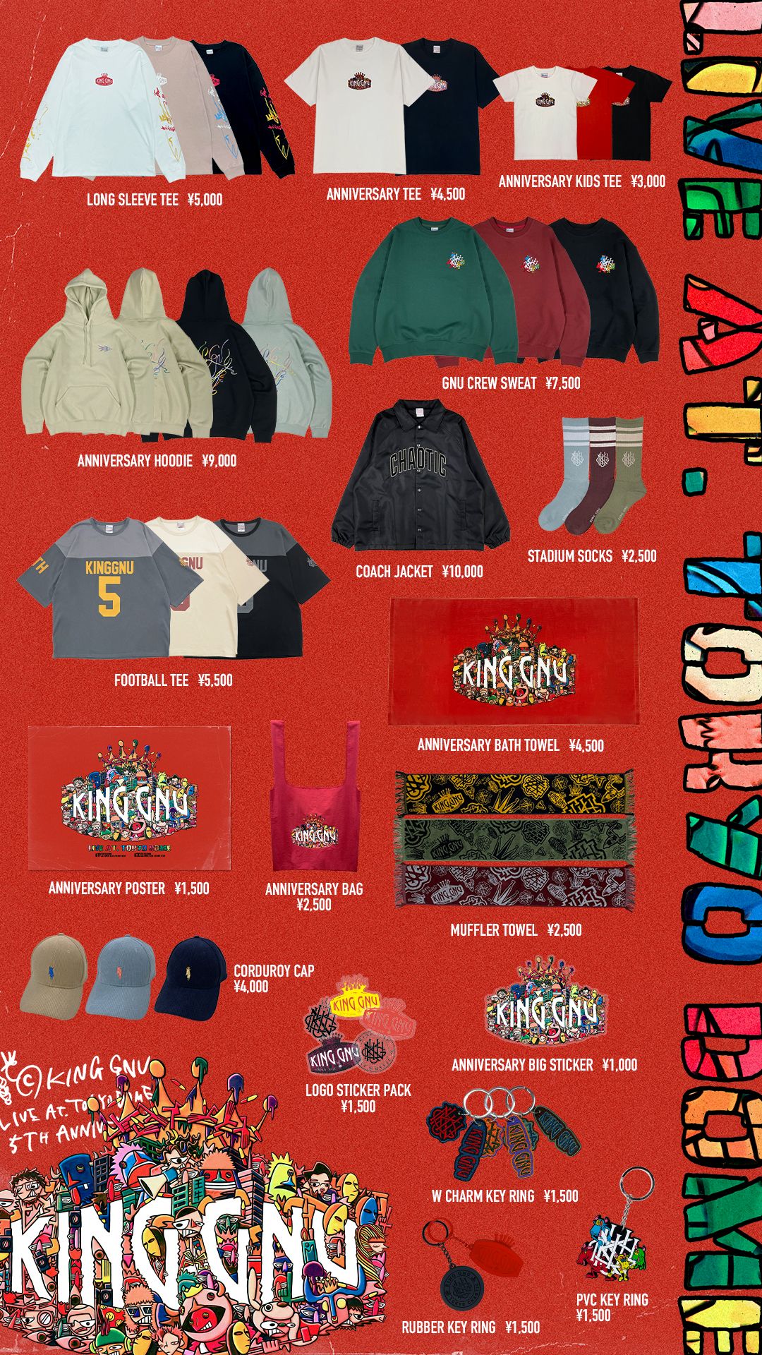 65%OFF【送料無料】 King Gnu live tour2022CLUB GNUグッズ Tシャツ