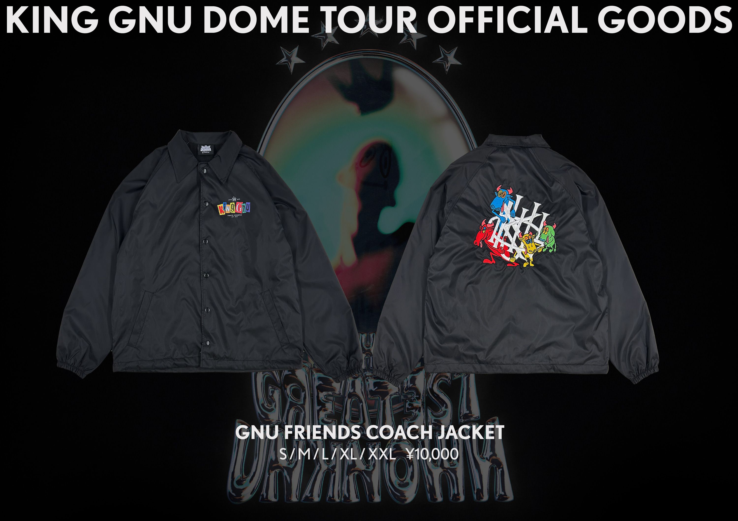 Goods】King Gnu Dome Tour「THE GREATEST UNKNOWN」第1弾オフィシャル 