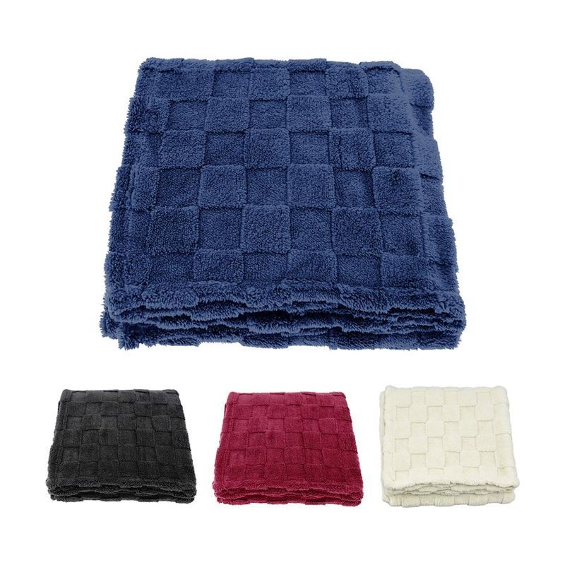 Checkerboard Plush Blanket