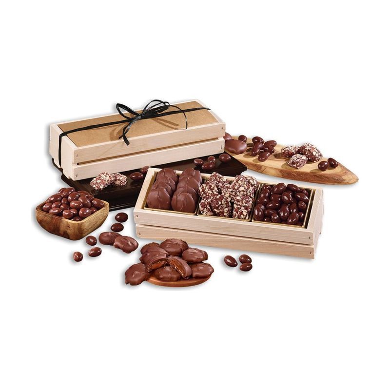 Chocolate Favorites Wooden Crate