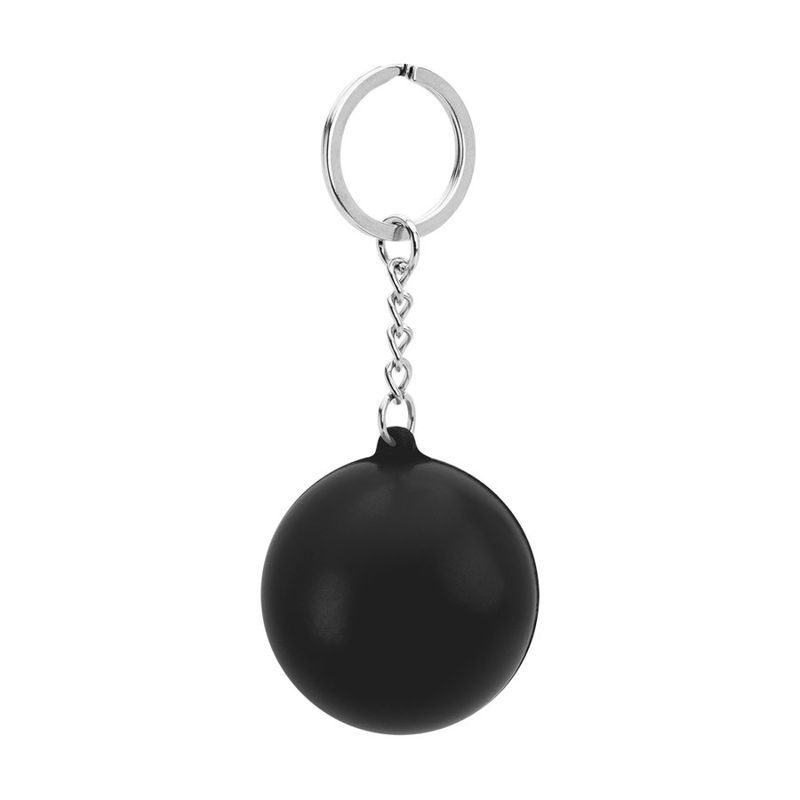 Round PU Stress Reliever Keychain