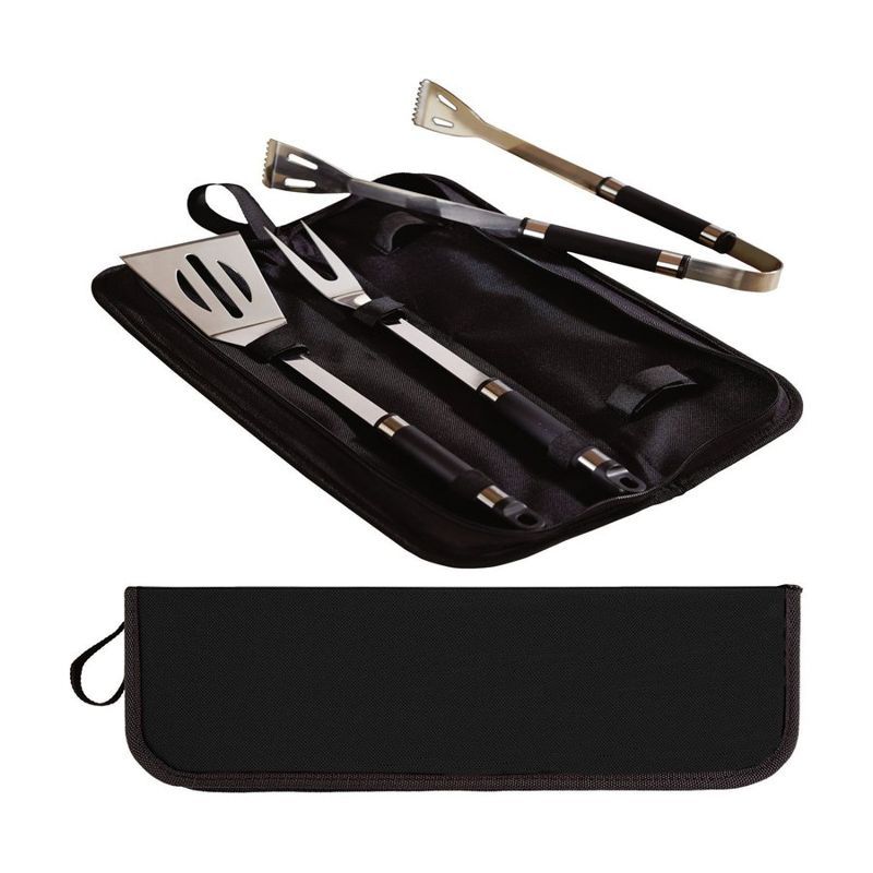 3 Piece BBQ Tool Set in Zipper Case