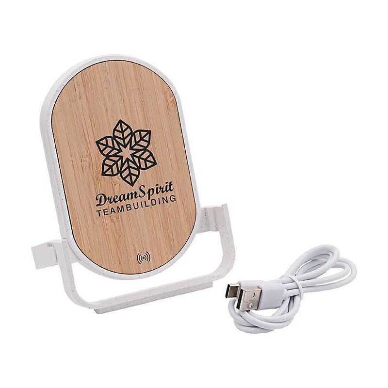Bamboo Wireless Phone Charger Stand