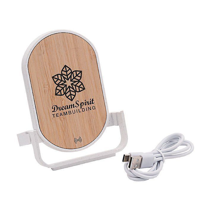 Bamboo Wireless Phone Charger Stand