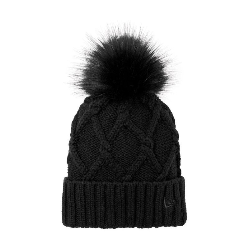 Faux Fur Pom Beanie