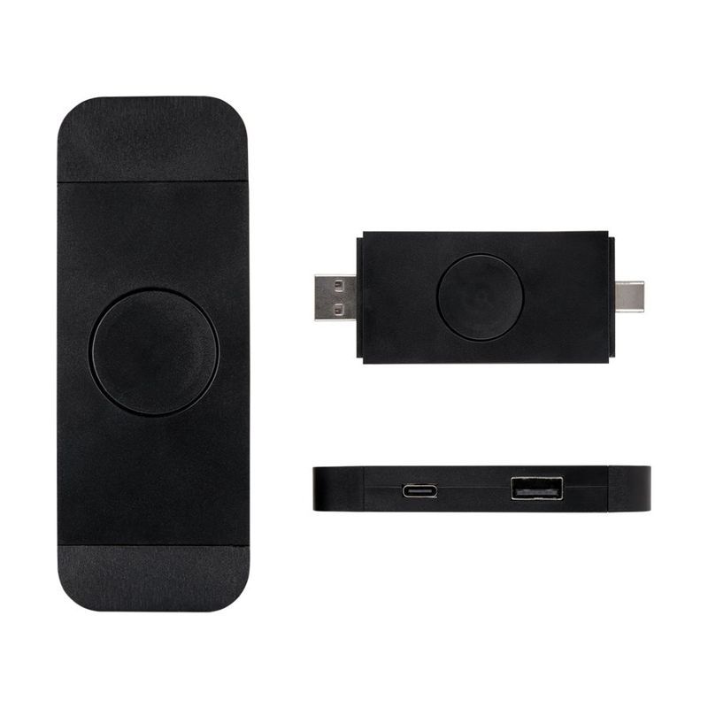 Recycled ABS Spinner Dual Input USB Hub