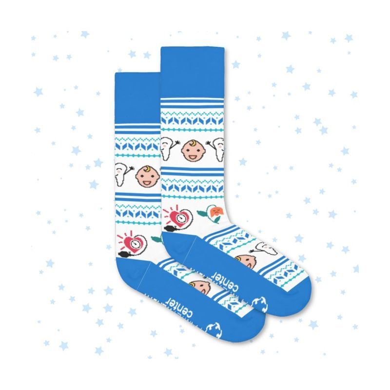 Patterned Baby Shower Adult Socks