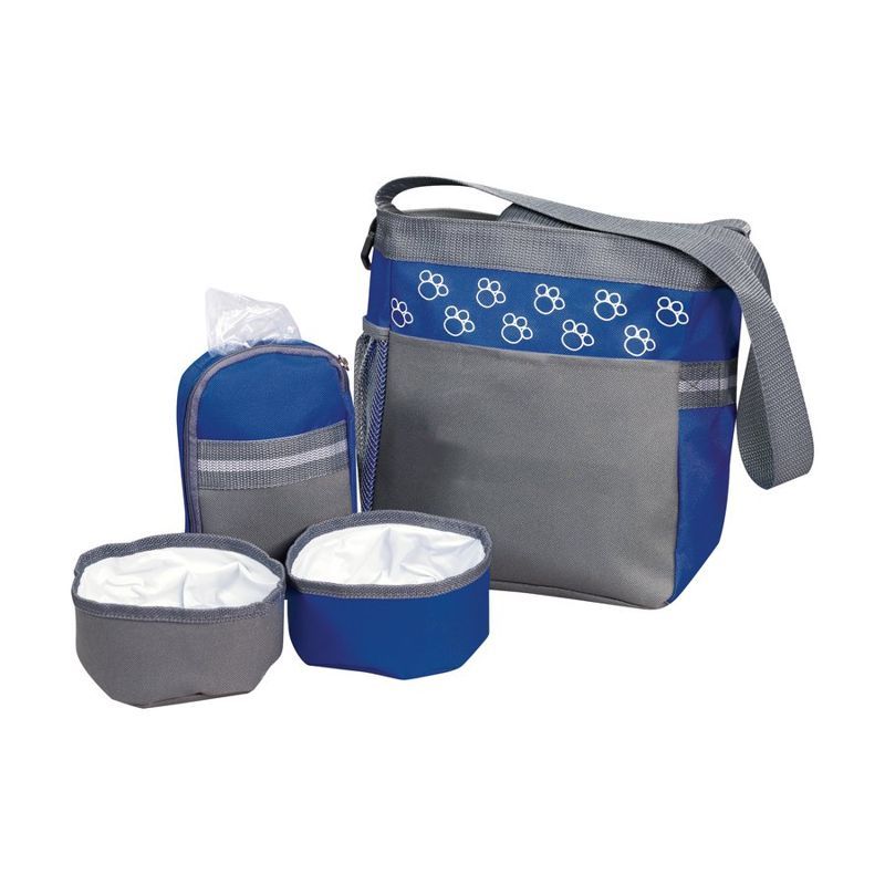 Pet Accessory Bag with Collapsible Bowls