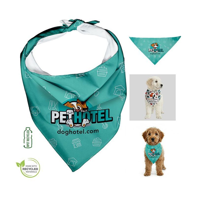 Recycled Half-Cut Pet Bandana