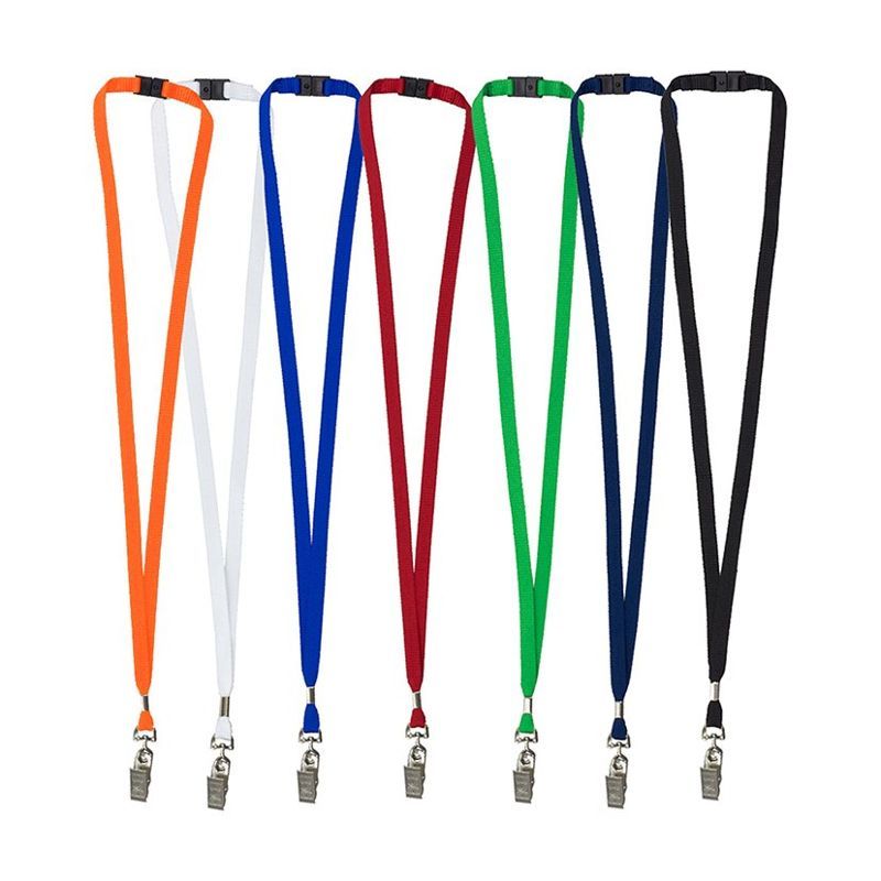 Owen 3/8" Lanyard with Breakaway and Bulldog Clip