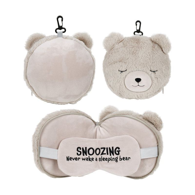 Comfort Pals Bear 2-in-1 Pillow Sleep Mask