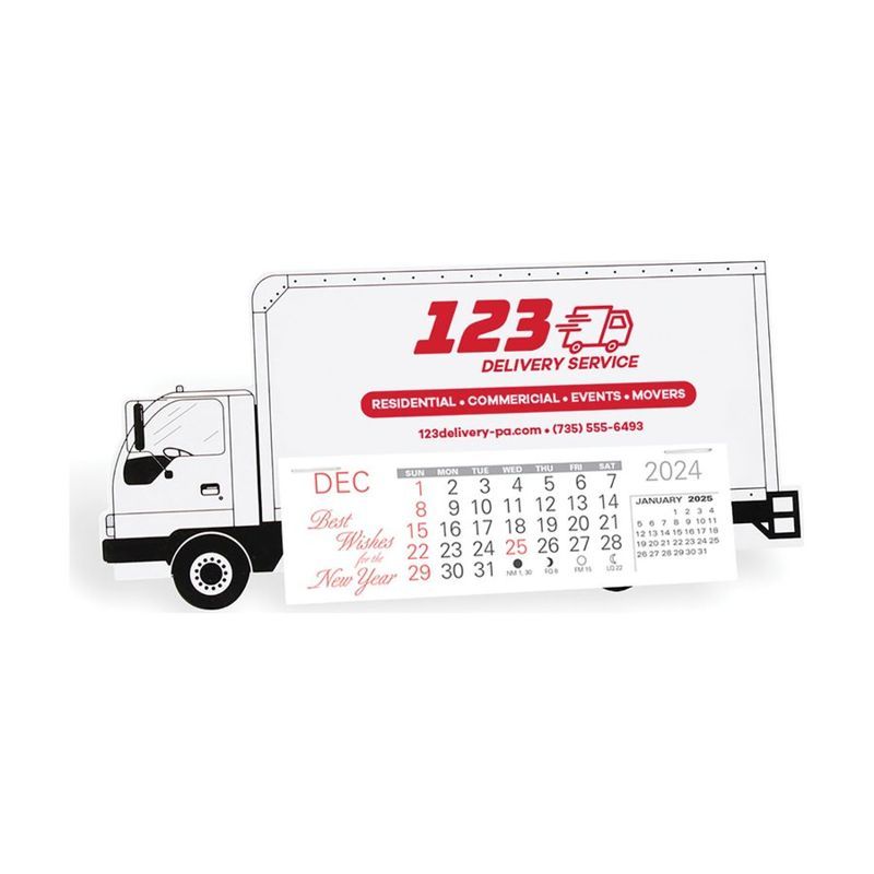 Delivery Truck Shape Desk Calendar