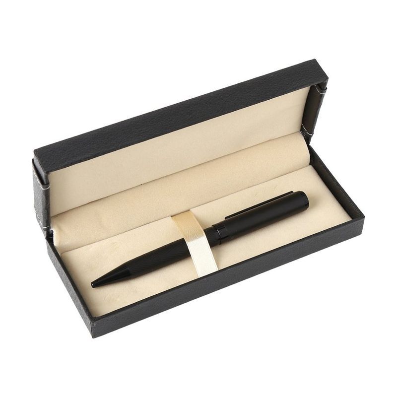 Diamond Pattern Gun Metal Ballpoint Pen Gift Set