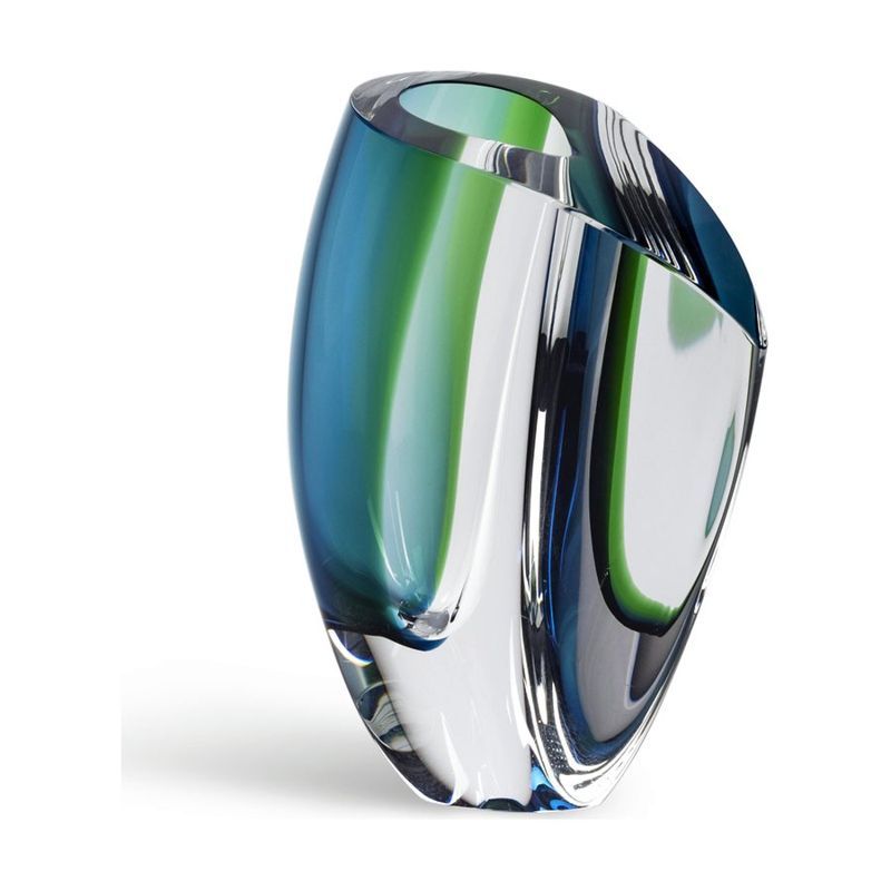 Mirage Vase Forest Green and Blue, Large