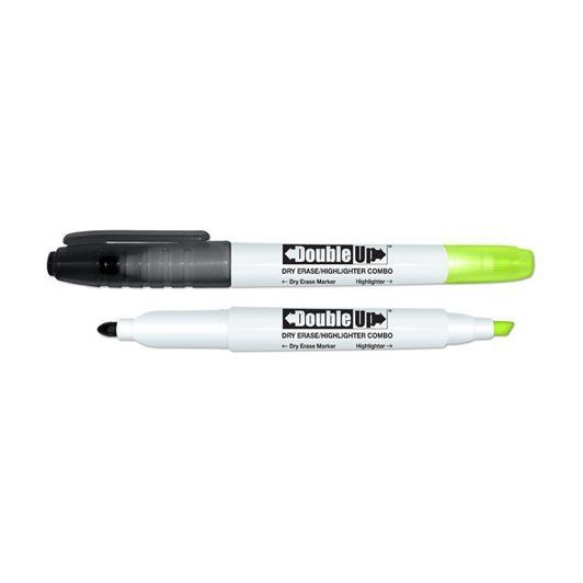 Double Ended Dry Erase Marker and Highlighter Combo
