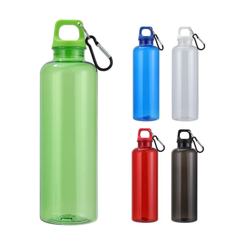 25 oz RPET Reusable Translucent Bottle With Carabiner