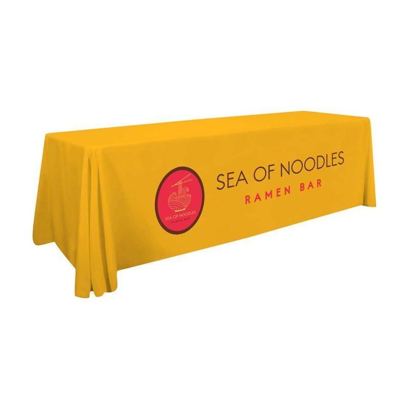8 ft Standard Table Throw with Full Color Front
