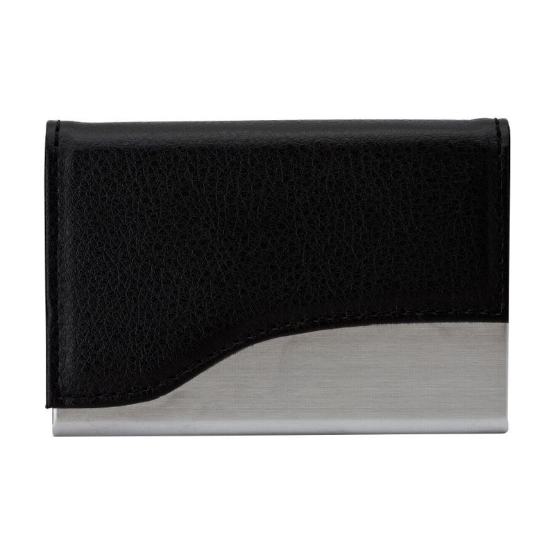 Terni Brushed Steel Business Card Case