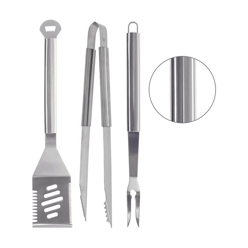 3 Piece Stainless Steel Grill Tool Set