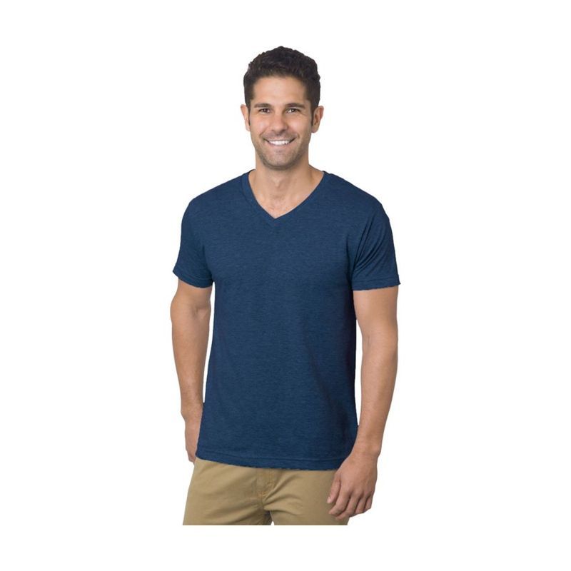 USA-Made Fine Jersey Crew V-Neck