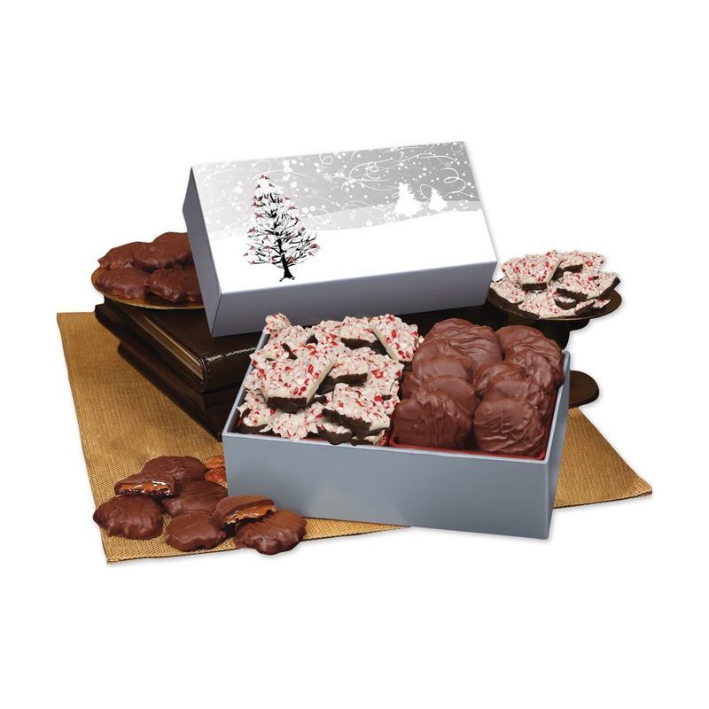 Peppermint Bark and Pecan Clusters Box - Cardinals Sleeve