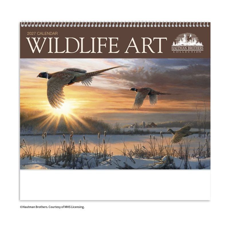 Wildlife Art by the Hautman Brothers Wall Calendar