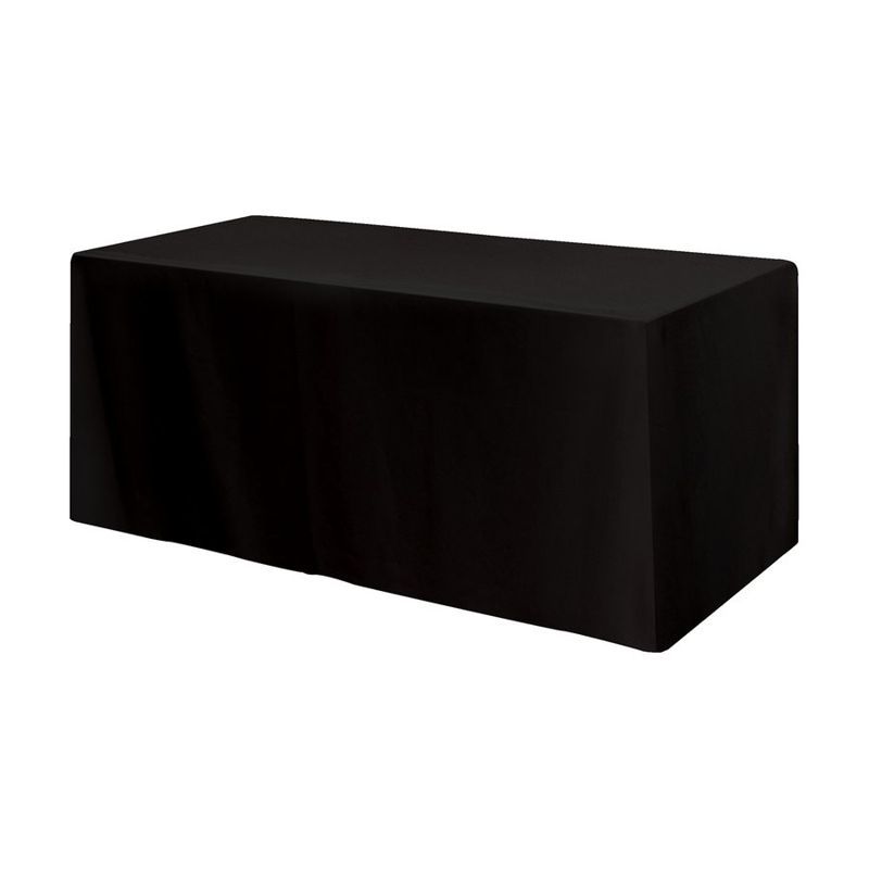 Fitted Poly/Cotton 4-Sided Table Cover for 6 ft Tables