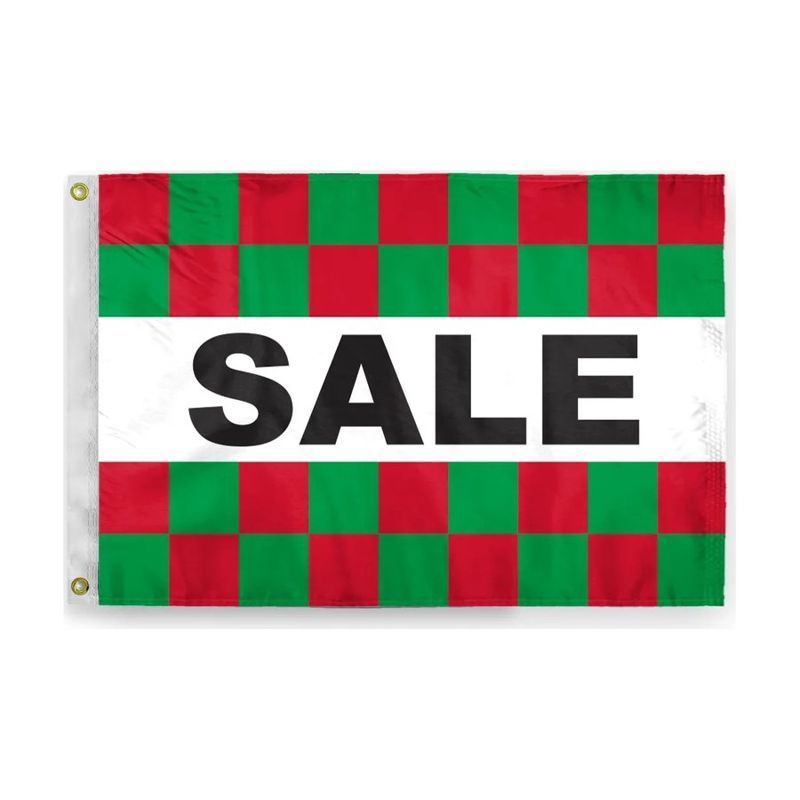 Checkered Message Flag 2' x 3'