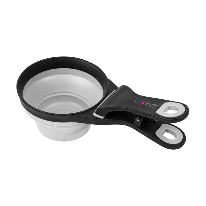 Collapsible Silicone Pet Food Scoop and Bag Clip