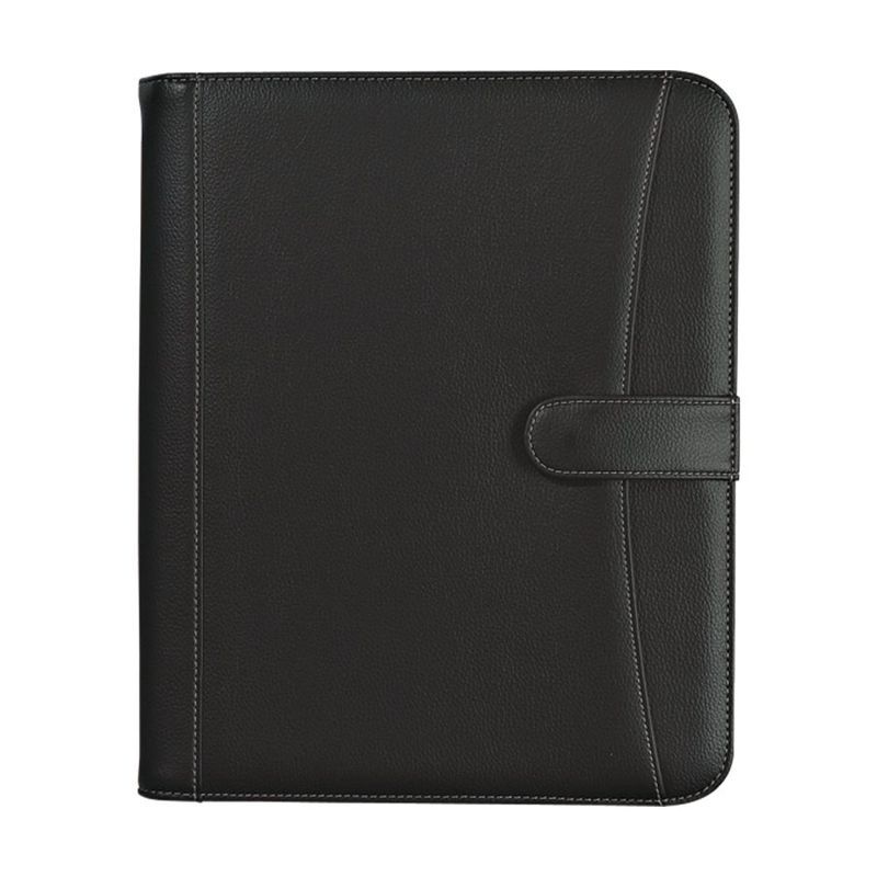 Pebble Grain Zippered Portfolio with Calculator