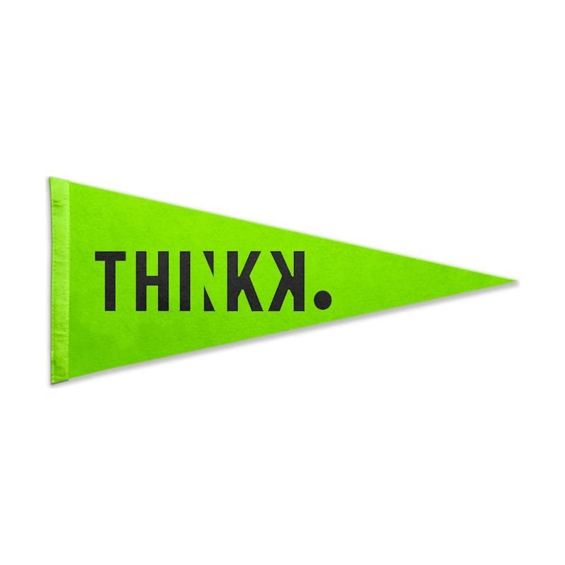 12" x 30" Acrylic Felt Pennant, Silk Screen