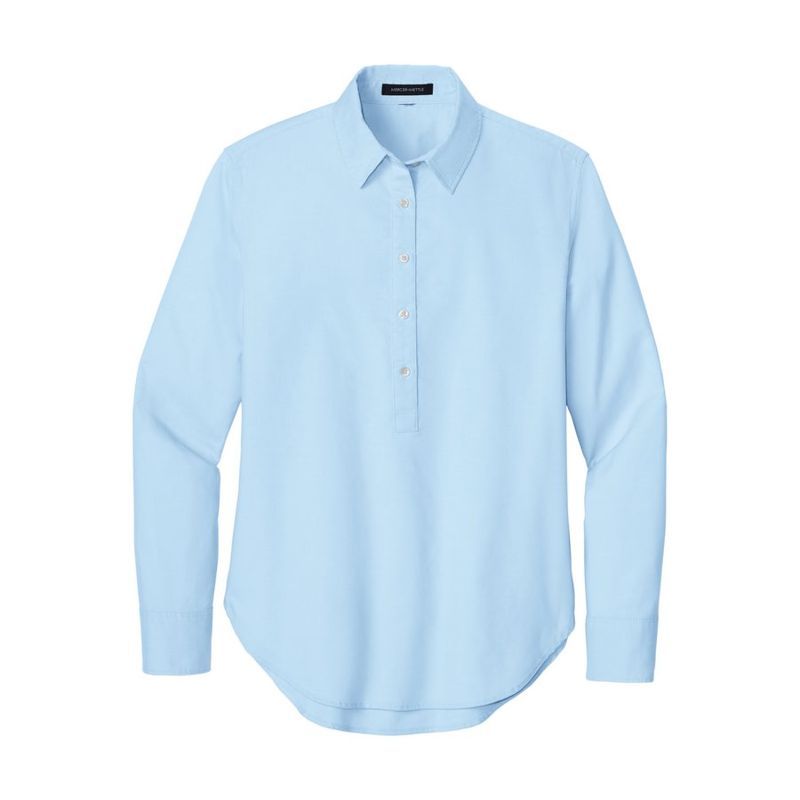 Women's Long Sleeve Modern Oxford Shirt