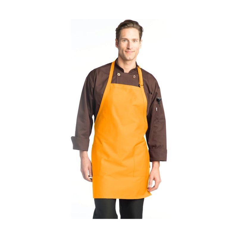 Fashion Color Apron with 2 Patch Pockets