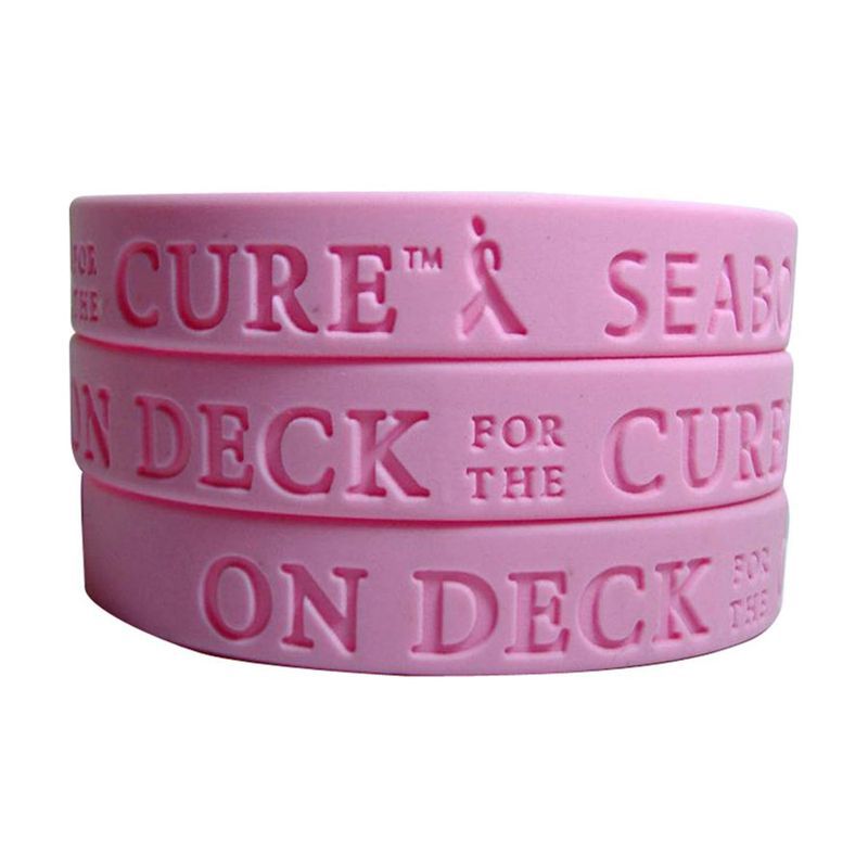 3/4 in Debossed Silicone Wristband