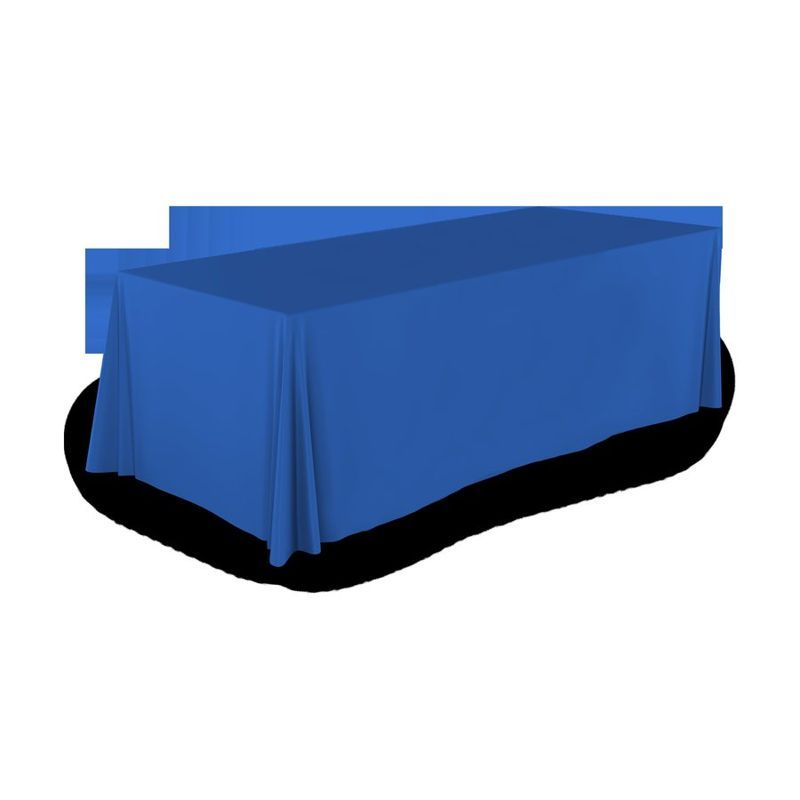 8 ft Flat 3-Sided Table Cover (Stock Colors)