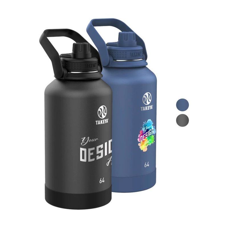 Takeya 64 oz. Insulated Active Water Bottle With Spout Lid