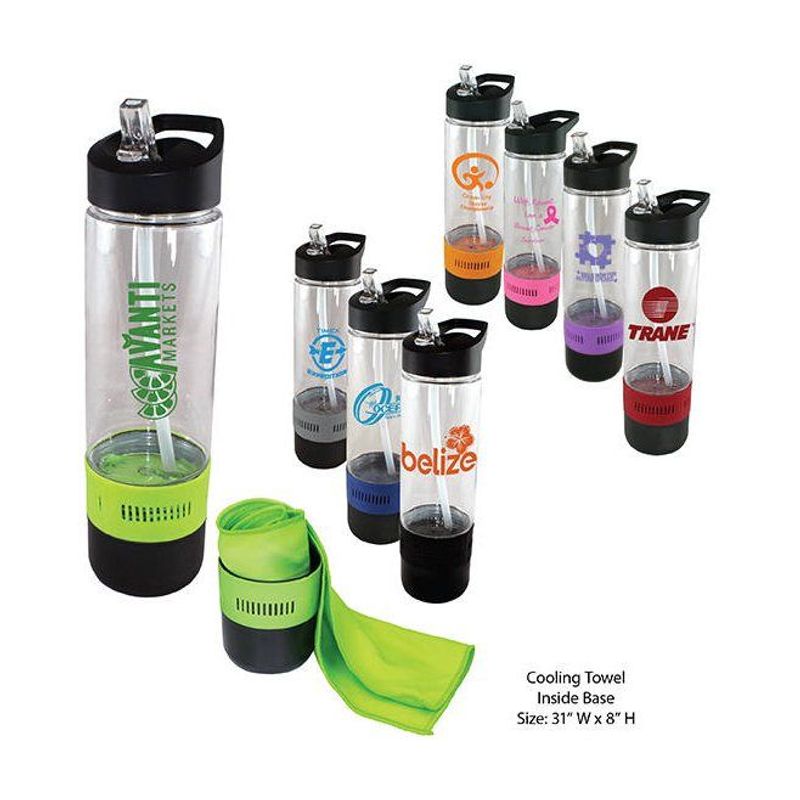 17 Oz Bottle with Cooling Towel