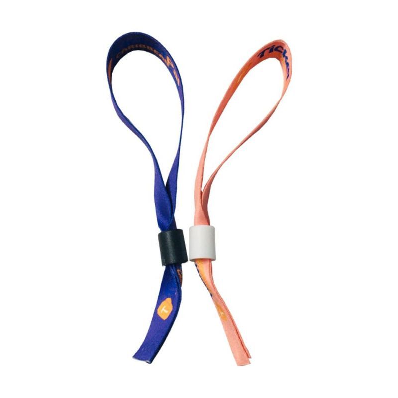 1/2" Sublimated Ribbon Event Wristband with Locking Bead