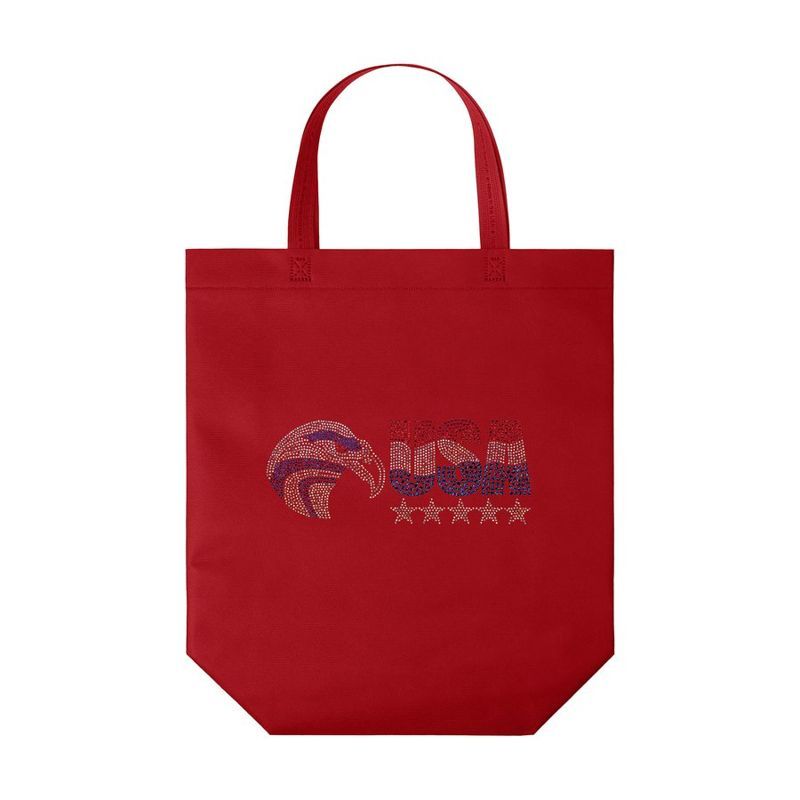 USA-Made Non-Woven Sparkle Tote, Large