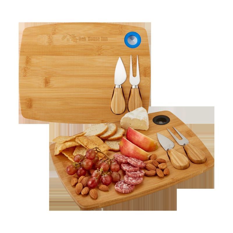 3 Piece Bamboo Cheese Board Set