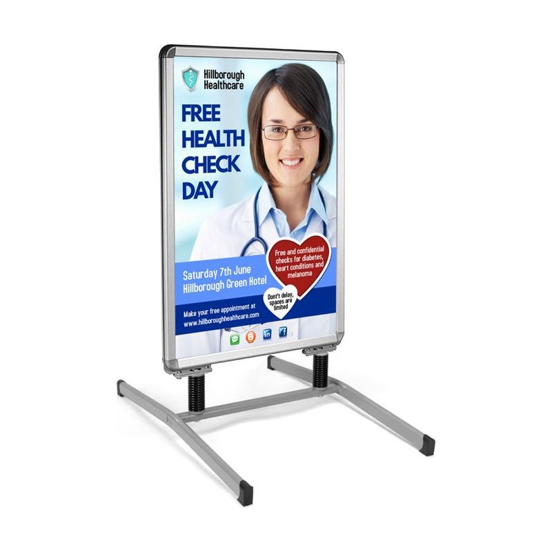22" x 28" Windmaster Sign Holder with Steel Base