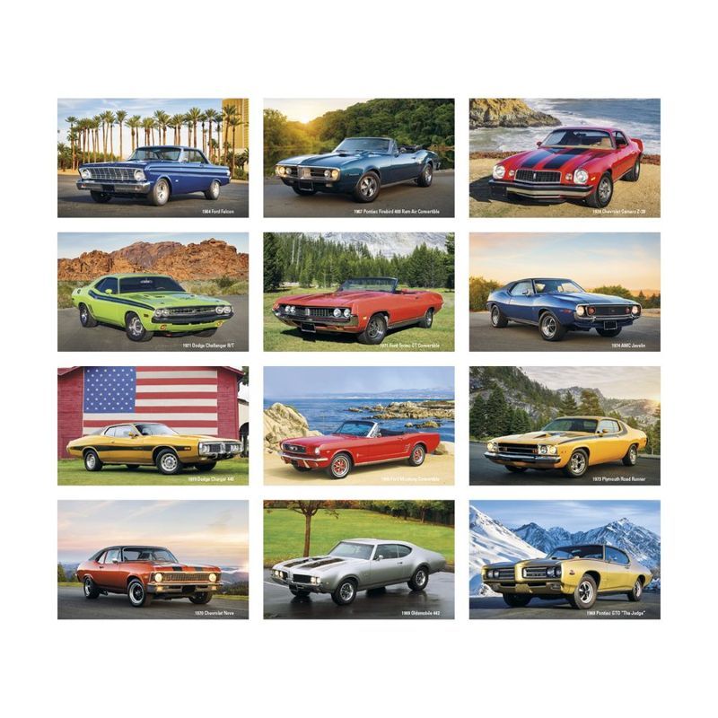 Cruisin' Cars Press-N-Stick Calendar