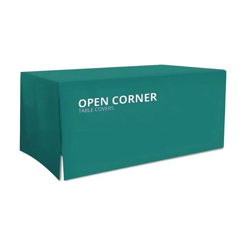 6 ft Open Corner 4-Sided Table Cover