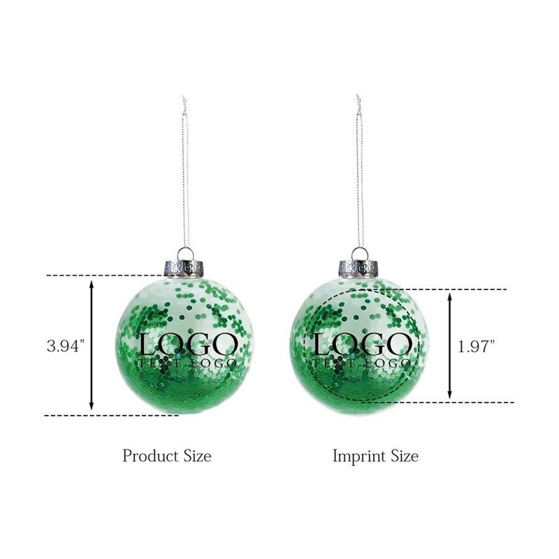 Shatter Resistant Confetti Holiday Ornament