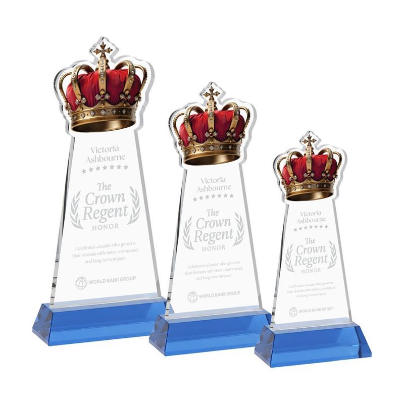 Crown Award on Hartford Base - Sky Blue