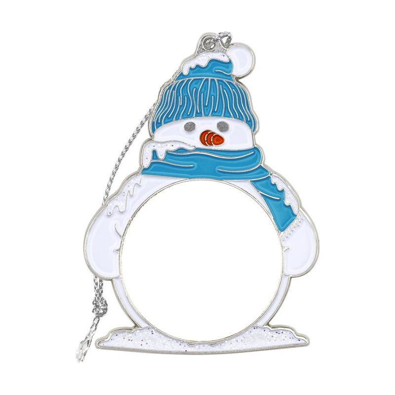 Modern Snowman Holiday Ornament
