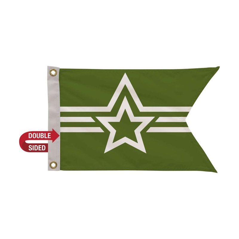 12 x 18 Inch Polyester Guidon Flag, Double-Sided